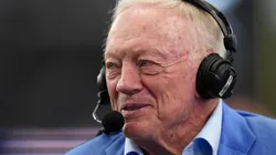 Dallas Cowboys owner Jerry Jones is interviewed before a preseason game against the Los Angeles Chargers at AT&T Stadium on August 24, 2024 in Arlington, Texas.