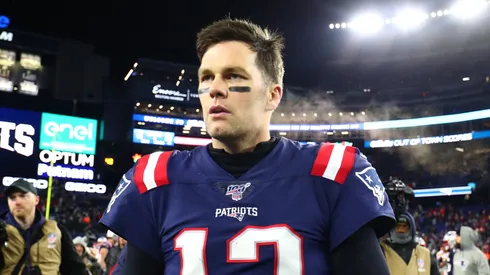 Tom Brady playing for the Patriots during the 2019 NFL season