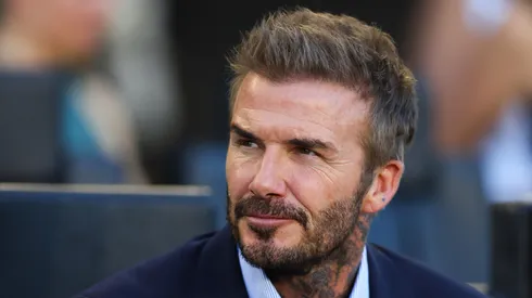 Inter Miami co-owner David Beckham looks on prior to a game between Atlanta United and Inter Miami