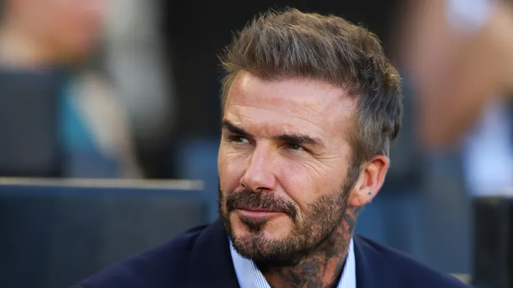 Inter Miami co-owner David Beckham looks on prior to a game between Atlanta United and Inter Miami
