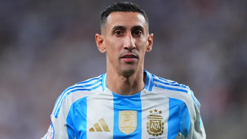 Angel Di Maria of Argentina gestures during the CONMEBOL Copa America 2024 match between Chile and Argentina