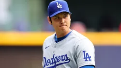 Shohei Ohtani #17 of the Los Angeles Dodgers participates in warmups prior to a game against the Milwaukee Brewers at American Family Field on August 14, 2024 in Milwaukee, Wisconsin.