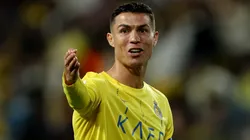 Cristiano Ronaldo of Al Nassr reacts during the second leg of the AFC Champions Leauge Round of 16 match between Al Nassr and Al Fayha at Al Awwal Park on February 21, 2024 in Riyadh, Saudi Arabia.