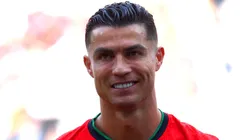 Cristiano Ronaldo of Portugal looks on prior to the UEFA EURO 2024 group stage match between Turkiye and Portugal