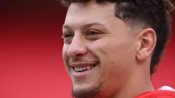 Patrick Mahomes #15 of the Kansas City Chiefs warms up before the game against the Cincinnati Bengals at GEHA Field at Arrowhead Stadium on December 31, 2023 in Kansas City, Missouri.