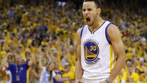 Stephen Curry #30 of the Golden State Warriors reacts in the third quarter of Game Seven of the Western Conference Finals against the Oklahoma City Thunder during the 2016 NBA Playoffs at ORACLE Arena on May 30, 2016 in Oakland, California.