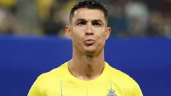 Cristiano Ronaldo of Al Nassr looks on prior to the second leg of the AFC Champions Leauge Round of 16 match between Al Nassr and Al Fayha