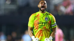 Colorado Rapids goalkeeper Zack Steffen celebrates the victory.