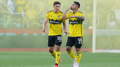 Cucho Hernández celebrates Columbus Crew's goal