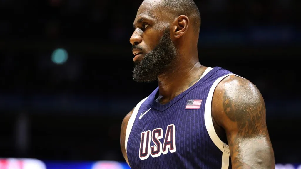 LeBron James playing for Team USA
