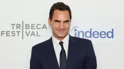 Roger Federer attends the "Federer: Twelve Final Days" Premiere