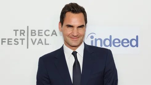 Roger Federer attends the "Federer: Twelve Final Days" Premiere