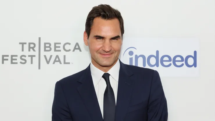 Roger Federer attends the "Federer: Twelve Final Days" Premiere
