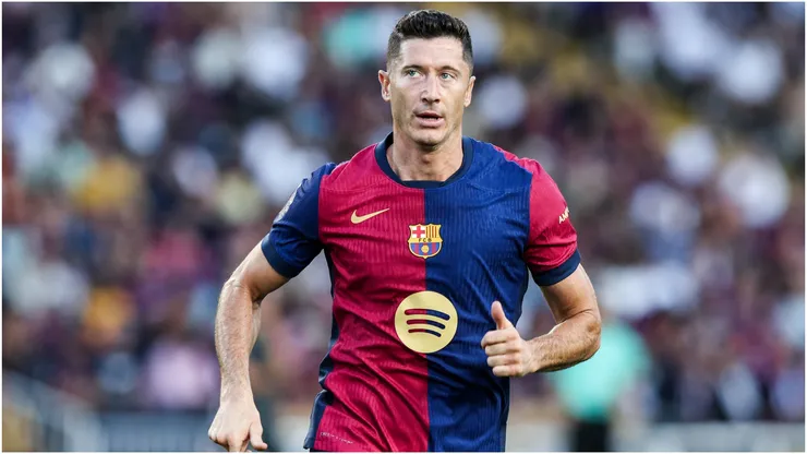 Robert Lewandowski of FC Barcelona
