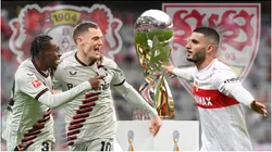 Jeremie Frimpong and Florian Wirtz Bayer Leverkusen meet Deniz Undav VFB Stuttgart
