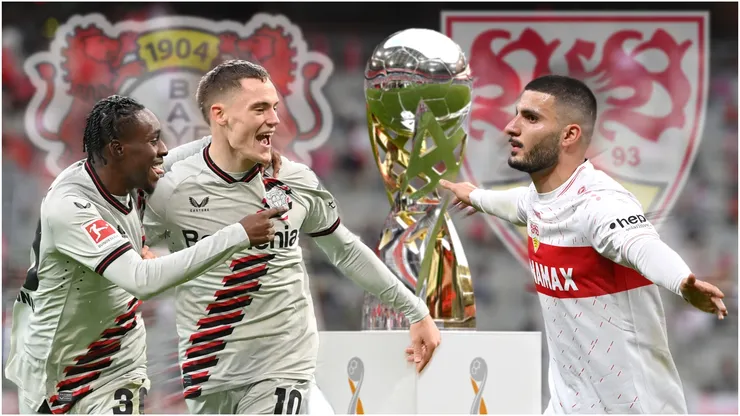 Jeremie Frimpong and Florian Wirtz Bayer Leverkusen meet Deniz Undav VFB Stuttgart