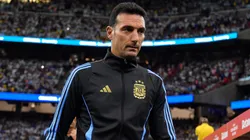 Lionel Scaloni, Head Coach of Argentina gestures during the CONMEBOL Copa America 2024 quarter-final match