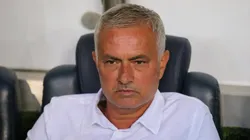 Head coach of Fenerbahce Jose Mourinho looks on during the UEFA Champions League Third Qualifying Round match