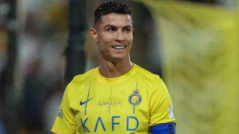 Cristiano Ronaldo of Al Nassr reacts during the Saudi Pro League match between Al-Nassr and Al-Hilal at Al Awwal Park on May 17, 2024 in Riyadh, Saudi Arabia.