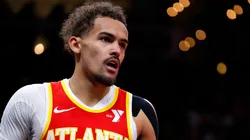 Trae Young #11 of the Atlanta Hawks looks on during the second half against the Oklahoma City Thunder