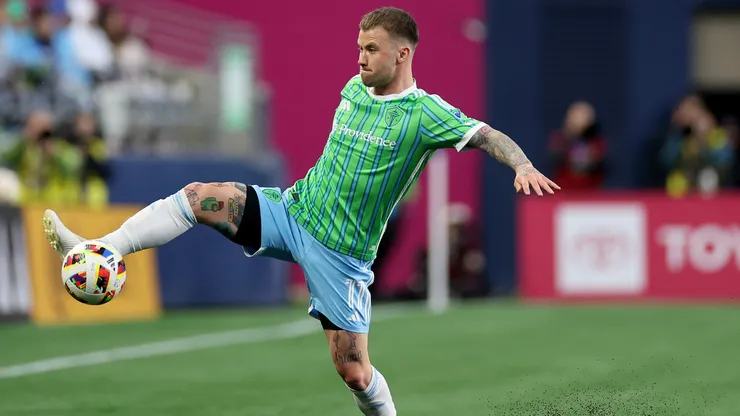 Seattle Sounders forward Albert Rusnák, who scored a goal in the 4-0 victory over Pumas UNAM.