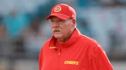 Kansas City Chiefs head coach Andy Reid before the game between the Kansas City Chiefs and the Jacksonville Jaguars on August 10, 2024 at EverBank Stadium in Jacksonville, Fl.