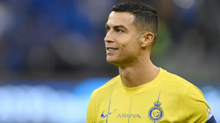Cristiano Ronaldo of Al-Nassr looks on before the Saudi Pro League match between Al-Hilal and Al-Nassr at King Fahd International Stadium on December 01, 2023 in Riyadh, Saudi Arabia.