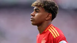Lamine Yamal of Spain looks on during the UEFA EURO 2024 quarter-final match between Spain and Germany at Stuttgart Arena on July 05, 2024 in Stuttgart, Germany.