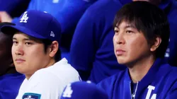 (L-R) Shohei Ohtani, Ippei Mizuhara (Dodgers), MARCH 18, 2024 - Baseball : MLB, Baseball Herren, USA World Tour Seoul Series exhibition game between the LG Twins and the San Diego Padres at Gocheok Sky Dome, Seoul, South Korea.