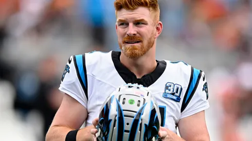 Andy Dalton #14 of the Carolina Panthers.