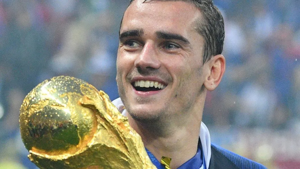 Antoine Griezmann with the 2018 FIFA World Cup