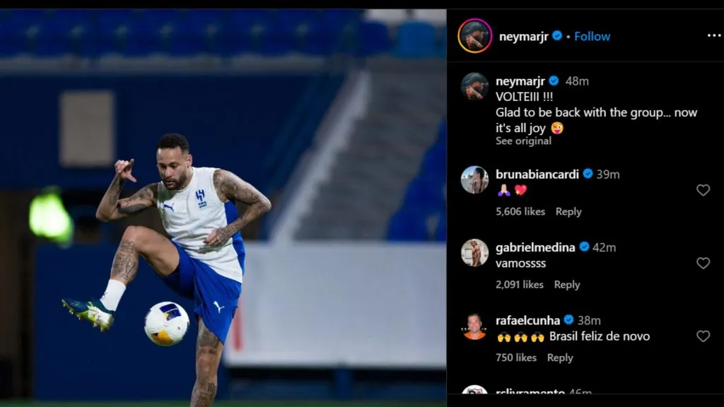 neymar instagram