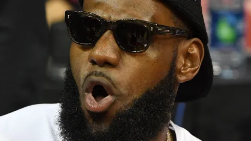 LeBron James of the Los Angeles Lakers attends a quarterfinal game of the 2018 NBA Summer League between the Lakers and the Detroit Pistons at the Thomas & Mack Center on July 15, 2018 in Las Vegas, Nevada.