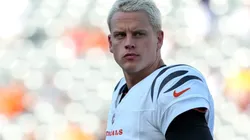 Quarterback Joe Burrow #9 of the Cincinnati Bengals warmup before the preseason game against the Tampa Bay Buccaneers at Paycor Stadium on August 10, 2024 in Cincinnati, Ohio.
