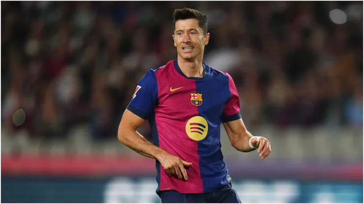 Robert Lewandowski of FC Barcelona