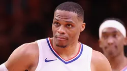 Russell Westbrook #0 of the LA Clippers during the second half of the NBA game at Footprint Center.