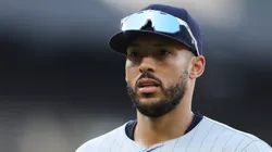 Carlos Correa #4 of the Minnesota Twins looks on against the Chicago White Sox at Guaranteed Rate Field.
