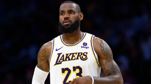 LeBron James of the Los Angeles Lakers