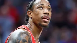DeMar DeRozan #11 of the Chicago Bulls in the first half at Crypto.com Arena on March 09, 2024 in Los Angeles, California.