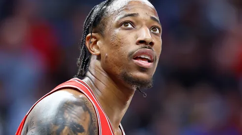 DeMar DeRozan #11 of the Chicago Bulls in the first half at Crypto.com Arena on March 09, 2024 in Los Angeles, California.
