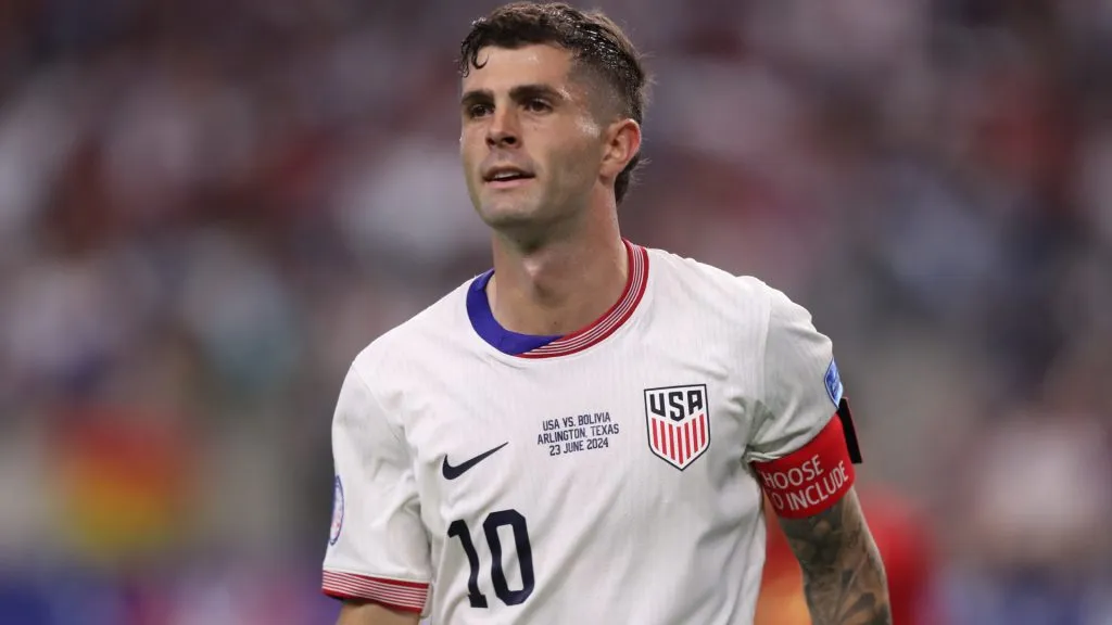 Christian Pulisic of United States gestures during the CONMEBOL Copa America 2024