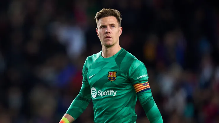 Barcelona's captain Marc-André Ter Stegen