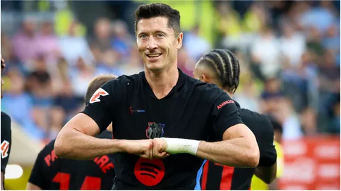 Robert Lewandowski of FC Barcelona