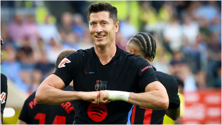 Robert Lewandowski of FC Barcelona