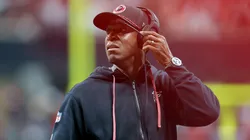 Head coach Raheem Morris of the Atlanta Falcons