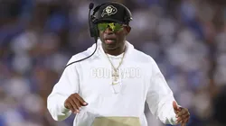 Head coach Deion Sanders of the Colorado Buffaloes looks on from the sidelines during the first half of a game against the UCLA Bruins at Rose Bowl Stadium on October 28, 2023 in Pasadena, California.