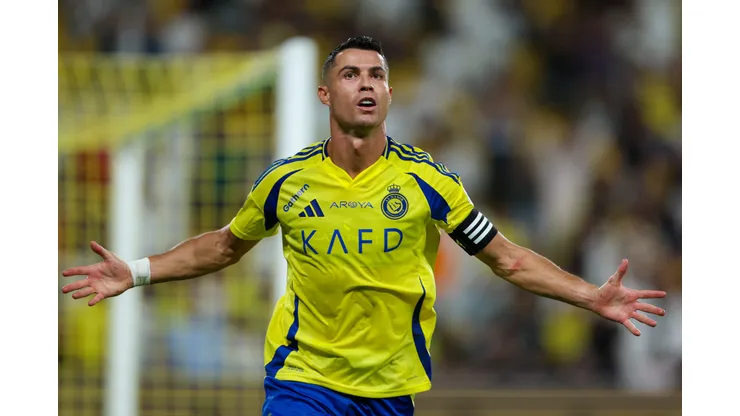 Cristiano Ronaldo of Al Nassr celebrating his first goal