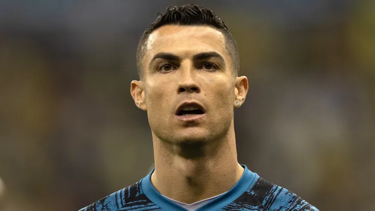 Cristiano Ronaldo of Al Nassr warms up prior to the Saudi Super Cup Semi-Final match between Al Ittihad and Al Nassr at King Fahd International Stadium on January 26, 2023 in Riyadh, Saudi Arabia.
