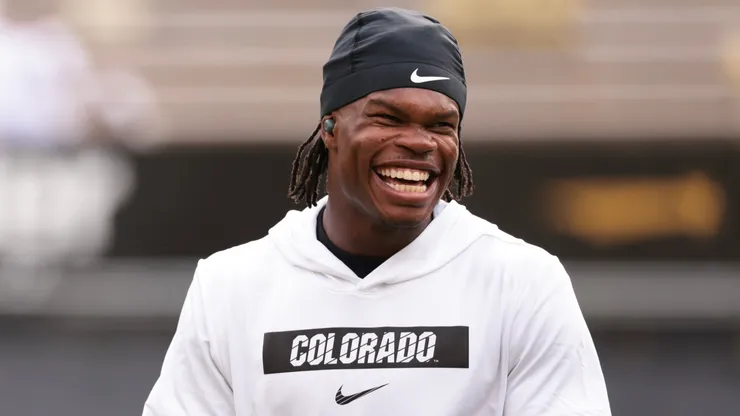 Travis Hunter #12 of the Colorado Buffaloes