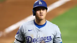 : Shohei Ohtani #17 of the Los Angeles Dodgers reacts after striking out against the Miami Marlins during the eighth inning of the game at loanDepot park on September 18, 2024 in Miami, Florida.